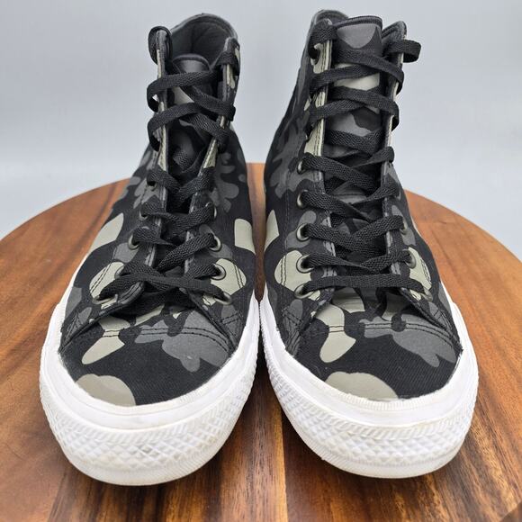 Converse Chuck Taylor All Star II Shoes Mens 11.5 Gray Camo High Top Sneakers main image 7
